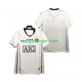 Manchester United Champions League 2008 2009 Fodboldtrøjer Retro Udebanesæt Kort ærmer